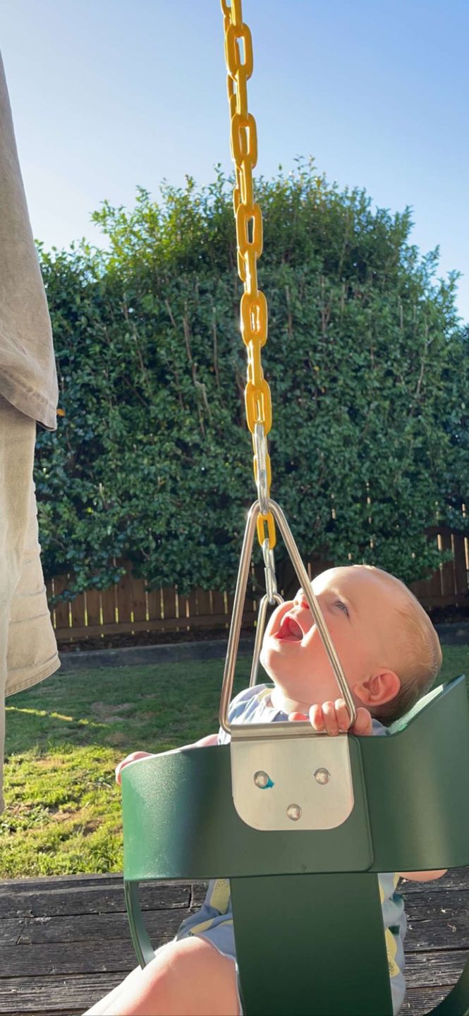 Customer photo review of Birdie Bucket Swing Seat