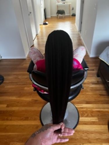 Customer photo review of Herbal Infusion - Hair Growth Shampoo