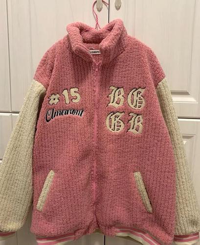 Customer photo review of American Girl Oversized Bomber Jacket