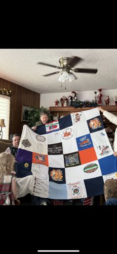 T-shirt quilt featuring florida gators, ucf knights by Roberta from MT