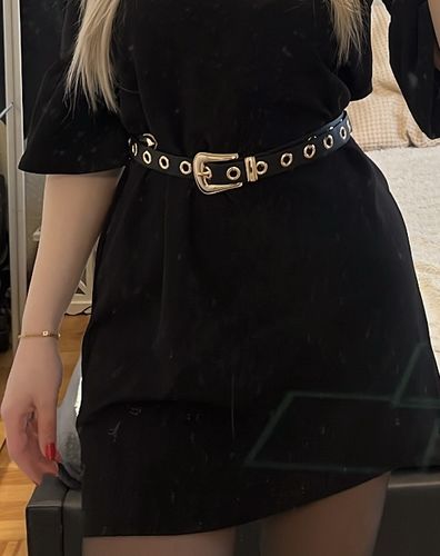 Customer photo review of Tie Up Gürtel - Schwarz/Gold