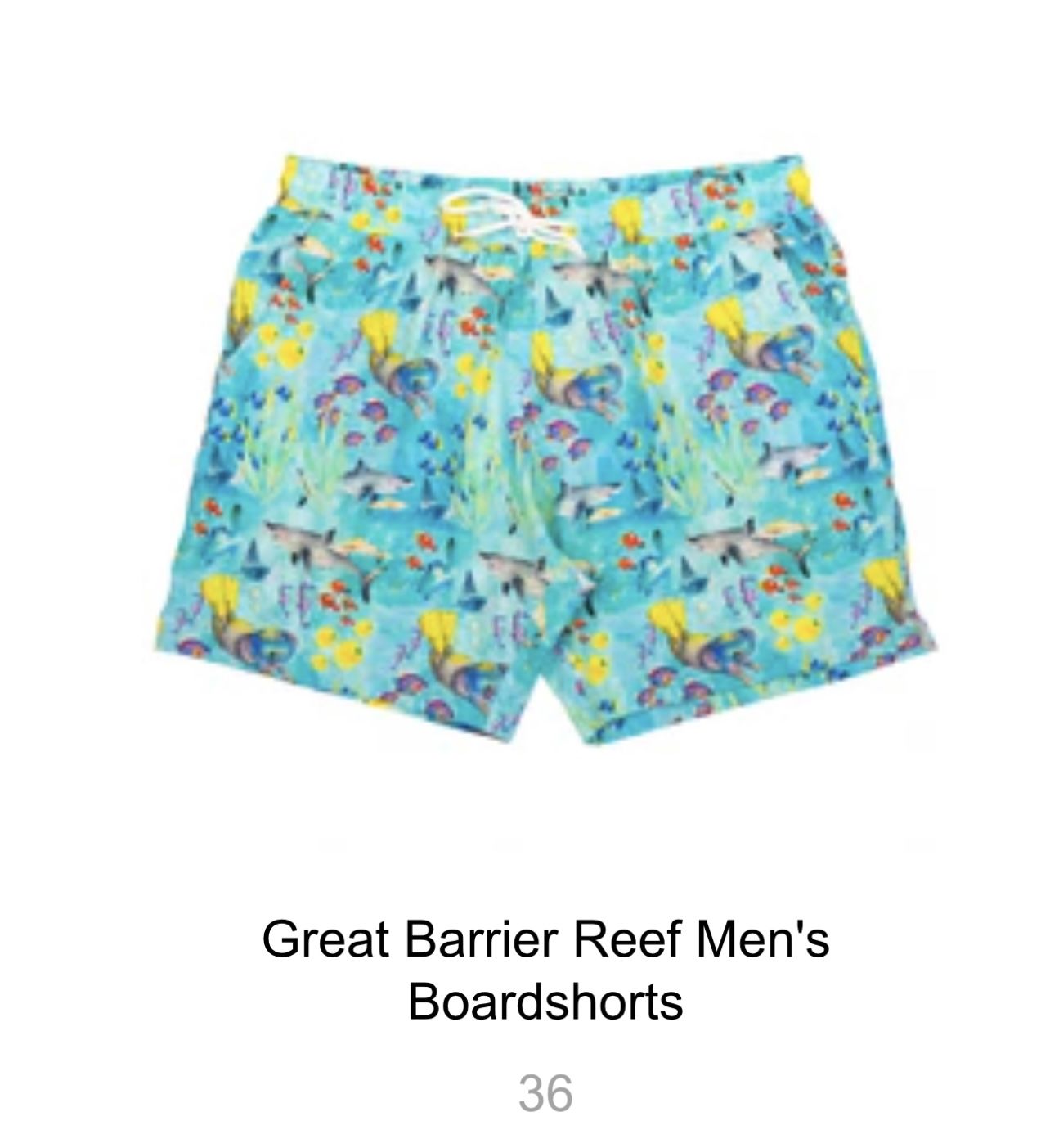 Customer photo review of Great Barrier Reef Men's Boardshorts