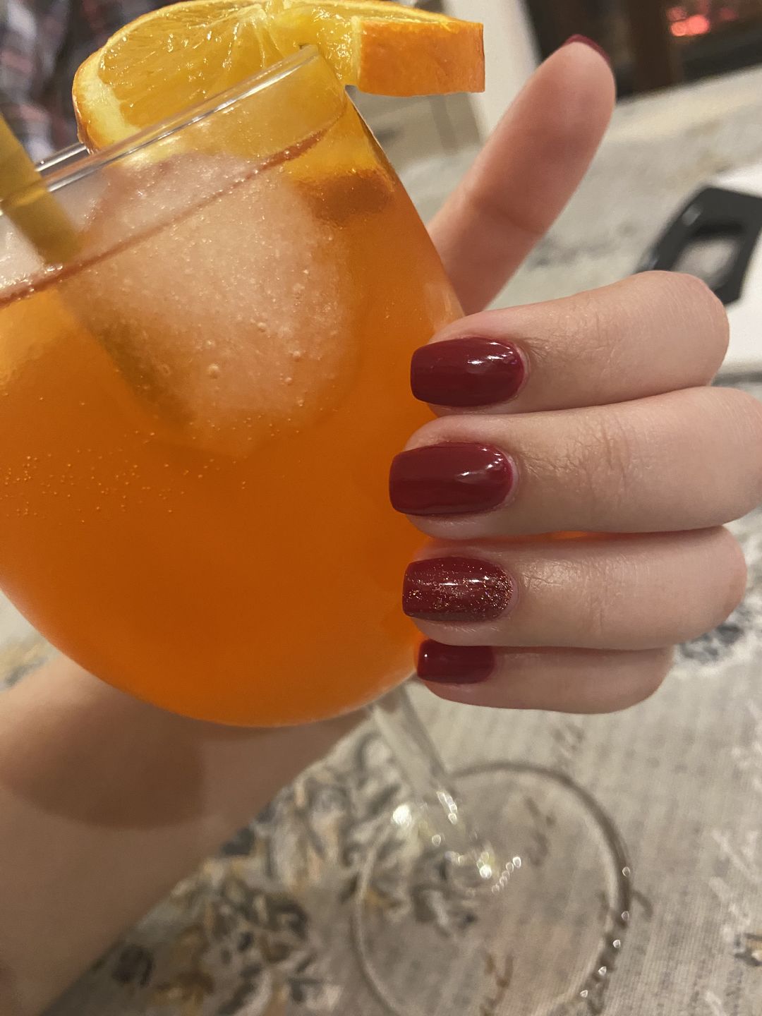Customer photo review of Semilac 071 Deep red UV Gel Polish 7ml