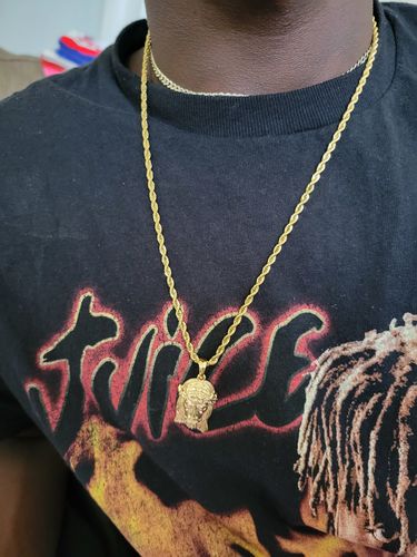 Customer photo review of 3mm Gold Rope Chain for Necklaces