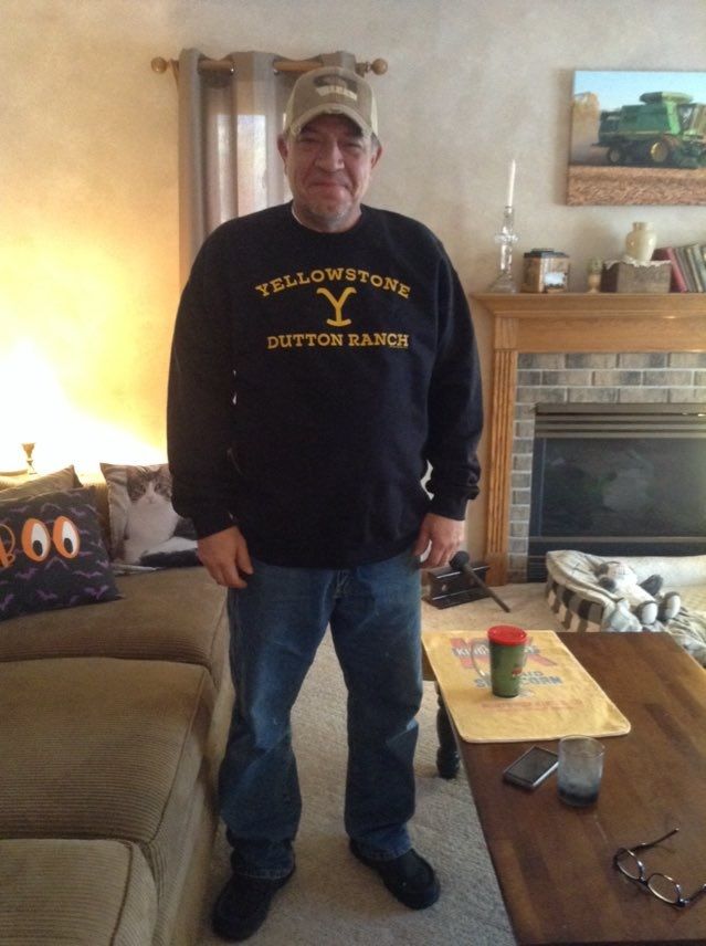 Customer photo review of Yellowstone - Light Logo Sweatshirt