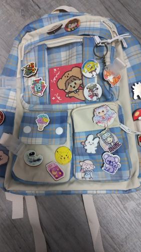 Customer photo review of Happy School Day Backpack with Duck Pendant