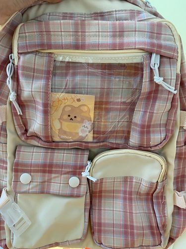 Customer photo review of Happy School Day Backpack with Duck Pendant