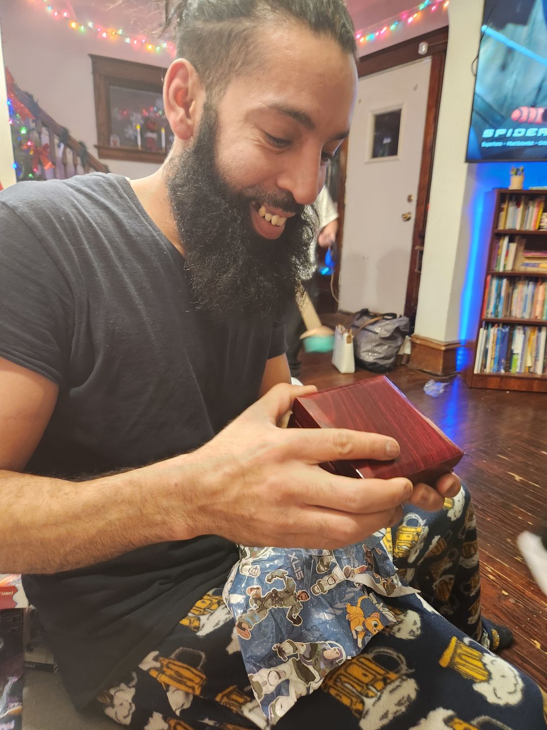 Customer photo review of To My Husband - The Day I Met You - Cuban Link Chain Necklace