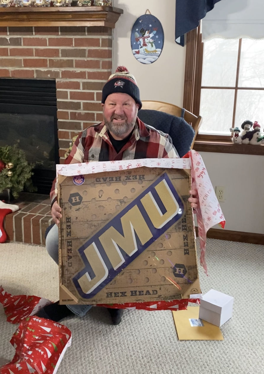 Customer photo review of James Madison JMU 3D Metal Wall Art
