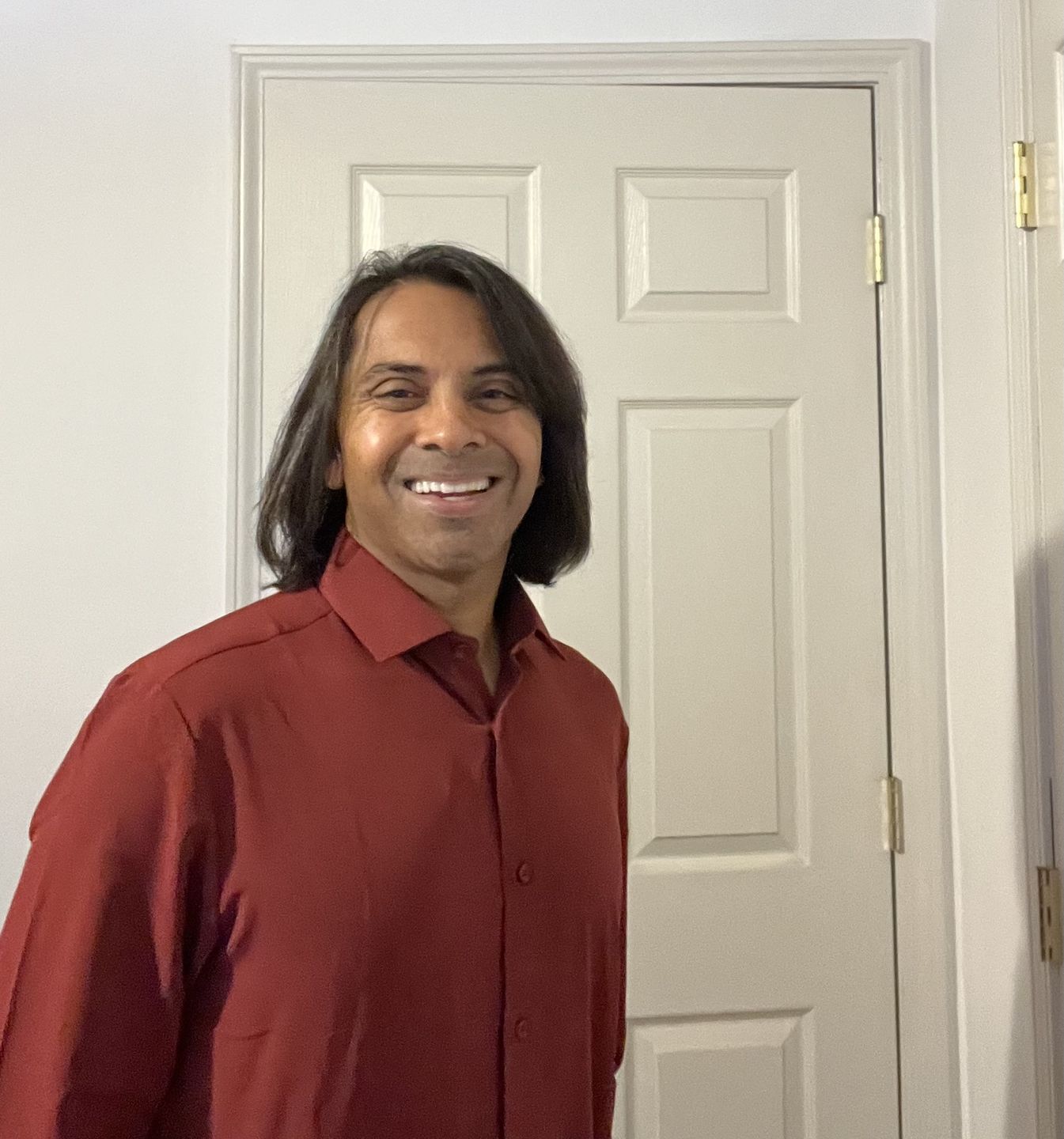 Customer photo review of Phenom Professional Maroon Long Sleeve Men's Dress Shirt