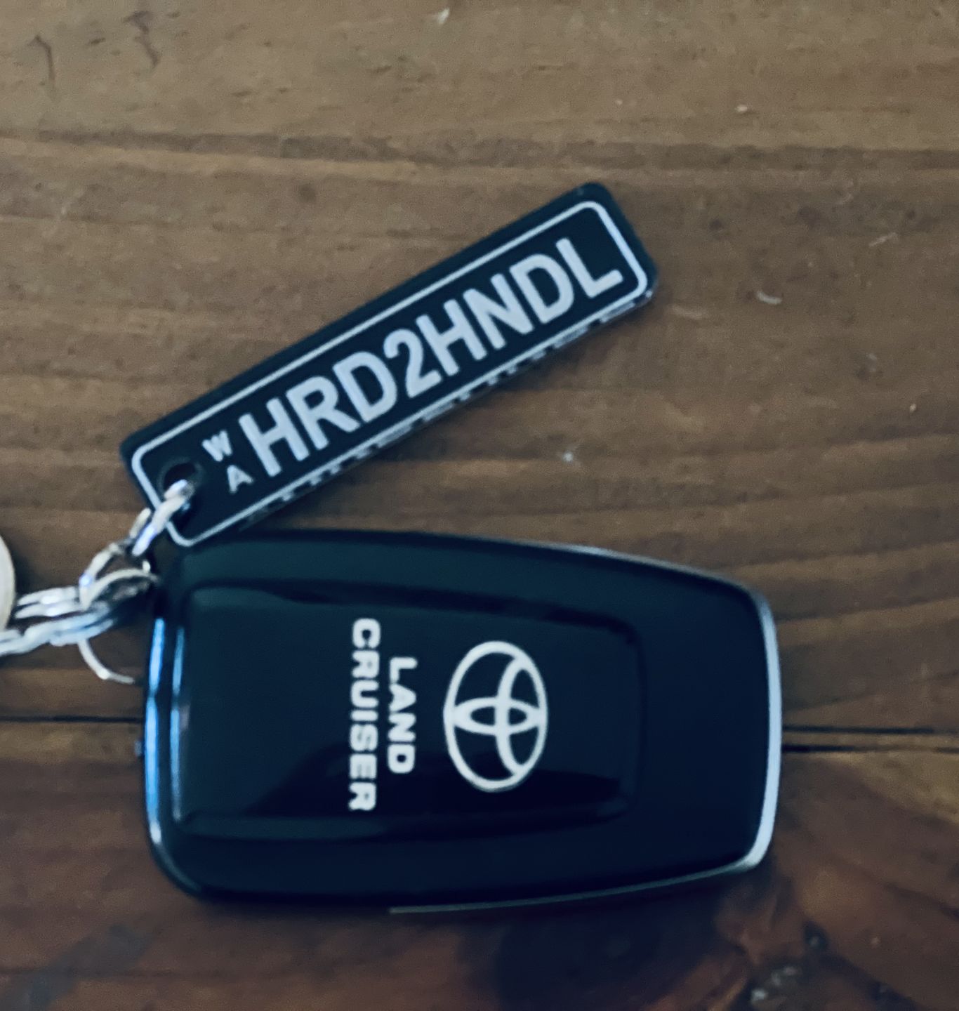 Customer photo review of WA Prestige Licence Plate Custom Keychain