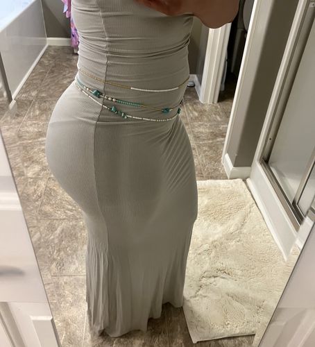 Customer photo review of Halo Waist Beads