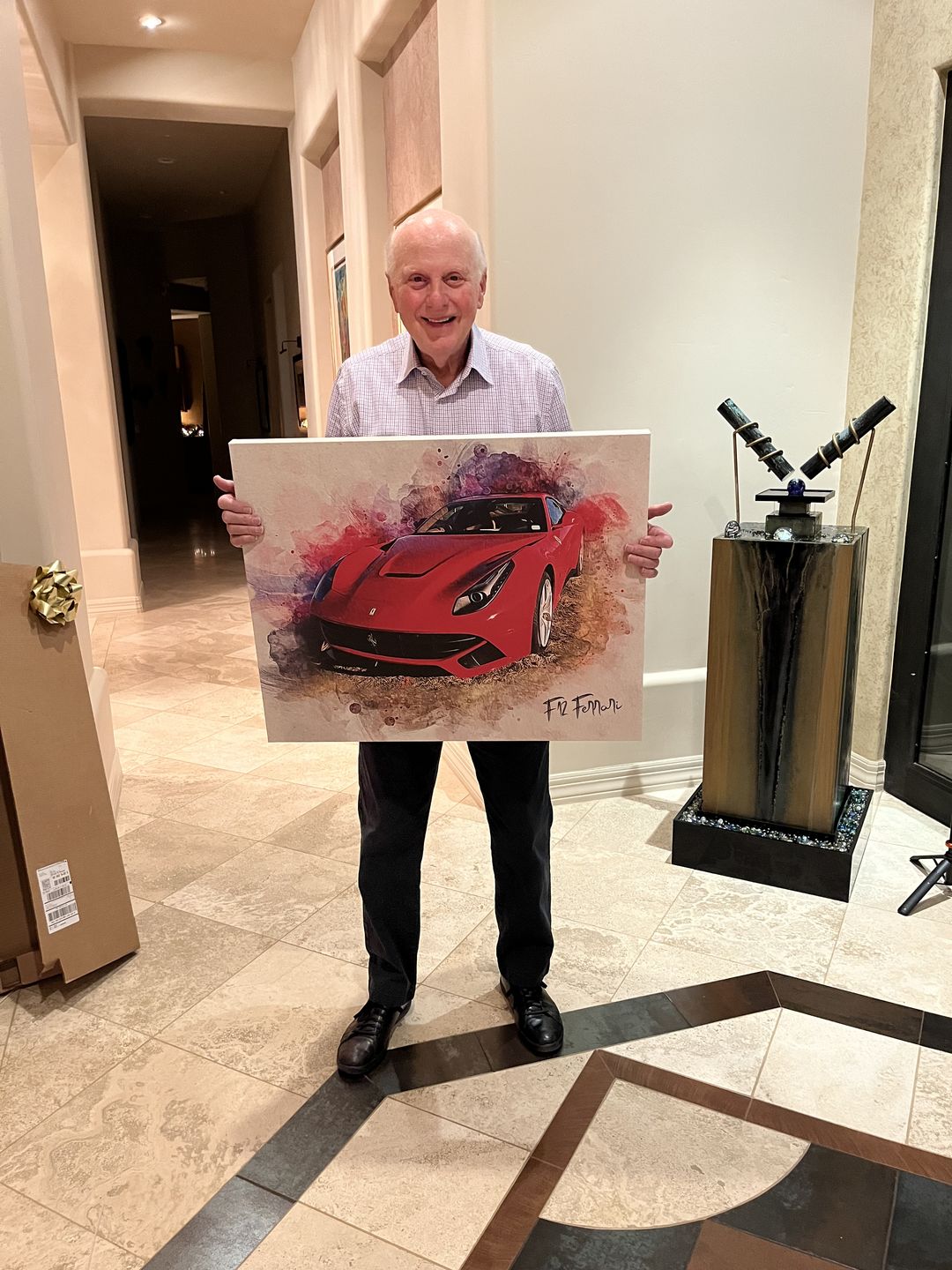 Customer photo review of Personalized Car photo Painting
