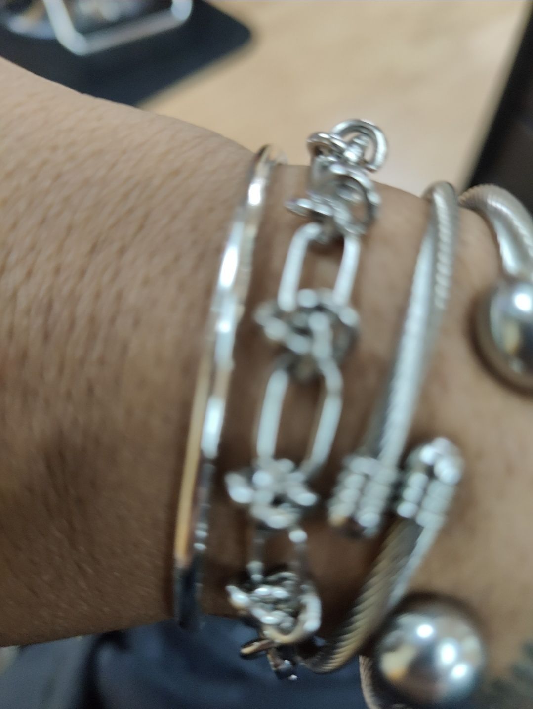 Customer photo review of Carissa Bracelet Stack