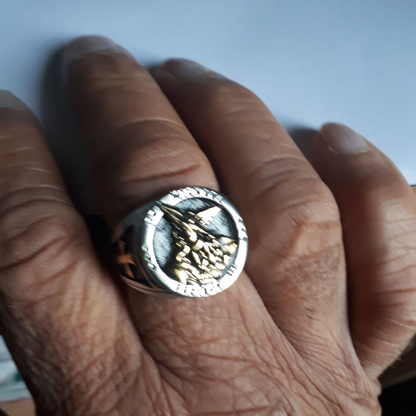 Customer photo review of Bague de l'Archange Michel