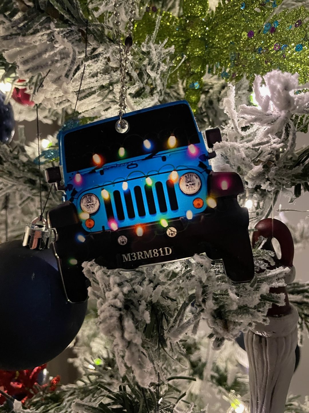 Customer photo review of Personalized Car Acrylic Christmas Ornament