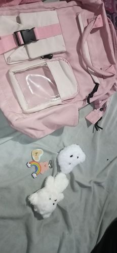 Customer photo review of Beary Kawaii Backpack with Teddy Pendant