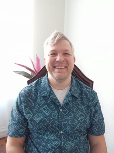 Customer photo review of Computer Internet Technology Button Up Shirt