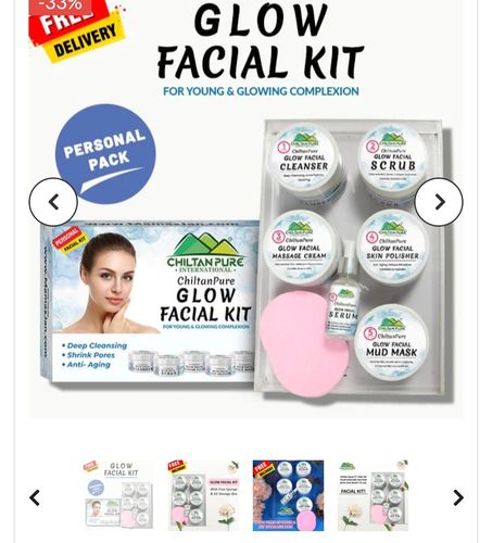 Customer photo review of Glow Facial Kit (4x Results) – Deep Cleansing, Anti- Aging & Enhances Skin’s Natural Glow