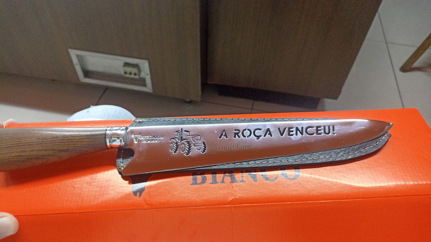 Customer photo review of Faca Artesanal Agro É TOP