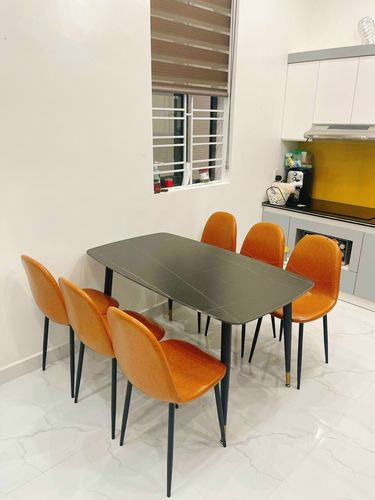 Customer photo review of Bàn ăn mặt đá Ceramic, chân sắt sơn tĩnh điện - CLASSIC