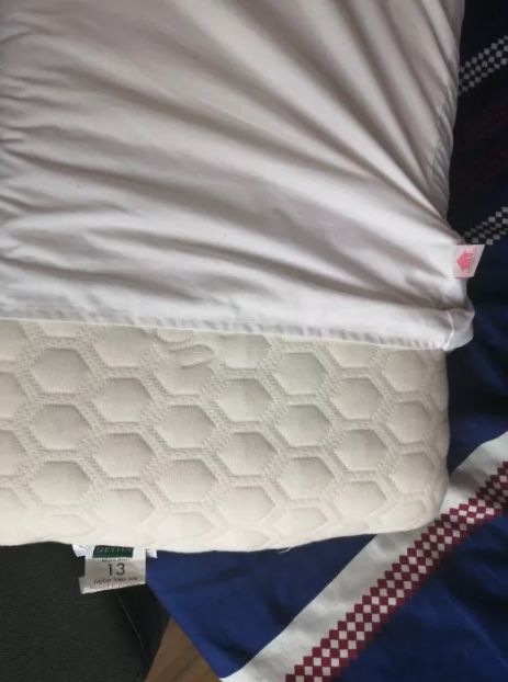 Customer photo review of Getha Organic Cotton Latex Pillow