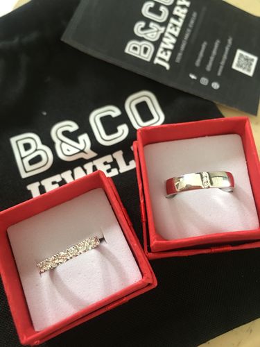 Customer photo review of Sant' Andrea Wedding Rings