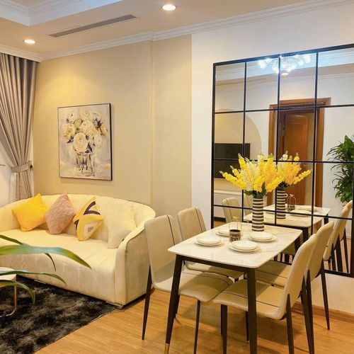 Customer photo review of Bàn ăn mặt đá Ceramic, chân sắt sơn tĩnh điện - CLASSIC