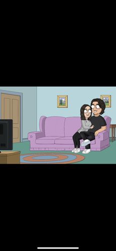 Customer photo review of Family Guy Style Custom Portrait