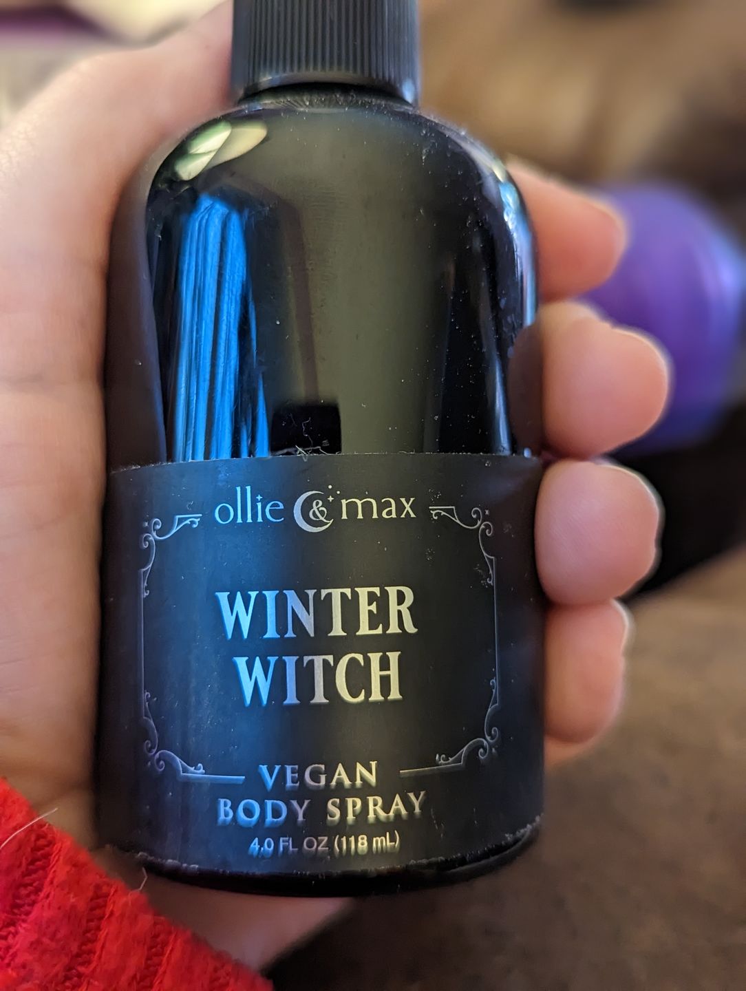 Customer photo review of Winter Witch Body Spray