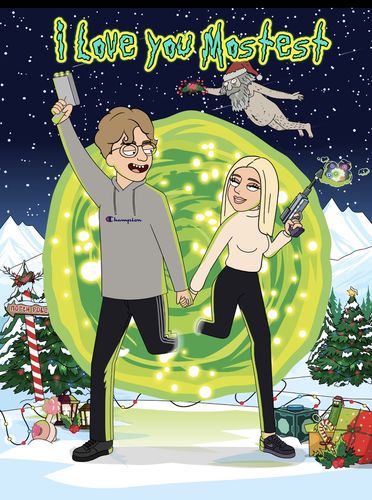 Customer photo review of 'Rick and Morty' Custom Portrait