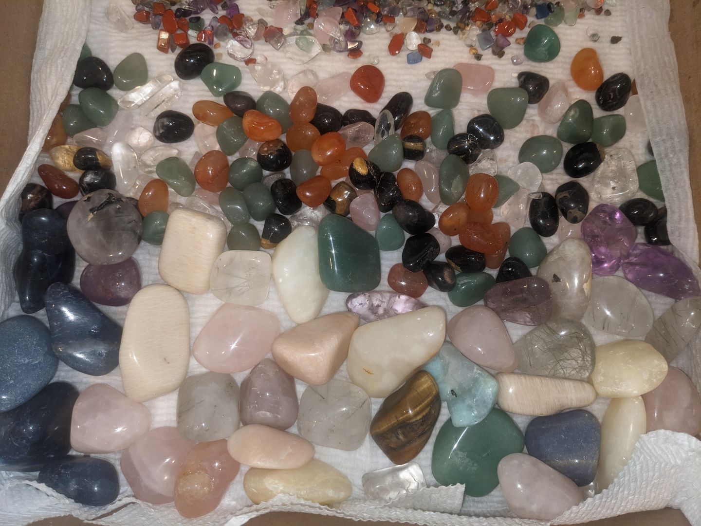 Customer photo review of Scoop of Tumbled Stones