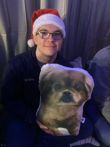Customer photo review of Create A Custom Animal Pillow