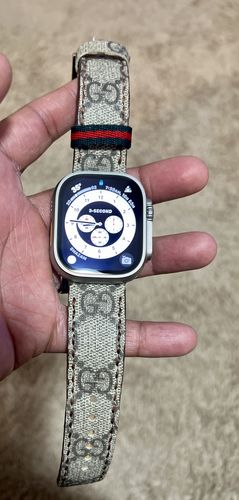 Customer photo review of custom apple wact band