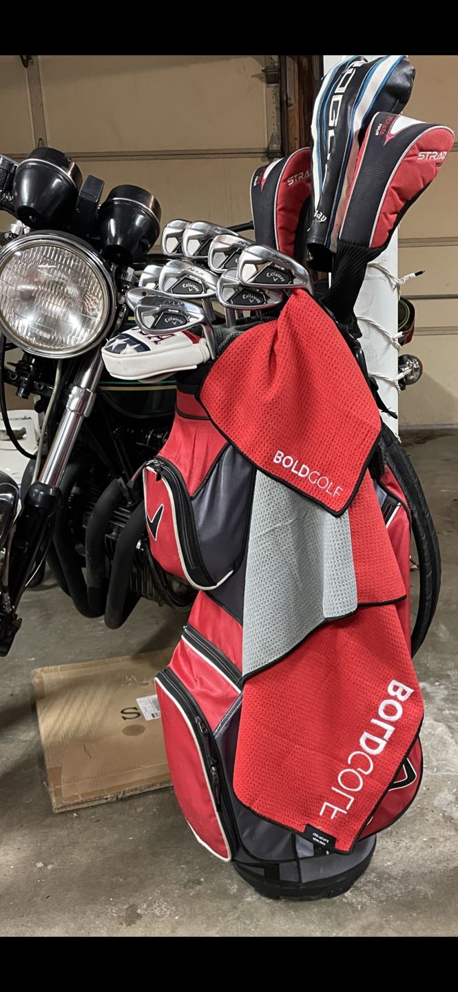 Customer photo review of The Bundle - Two-Tone Magnetic Golf Towel System