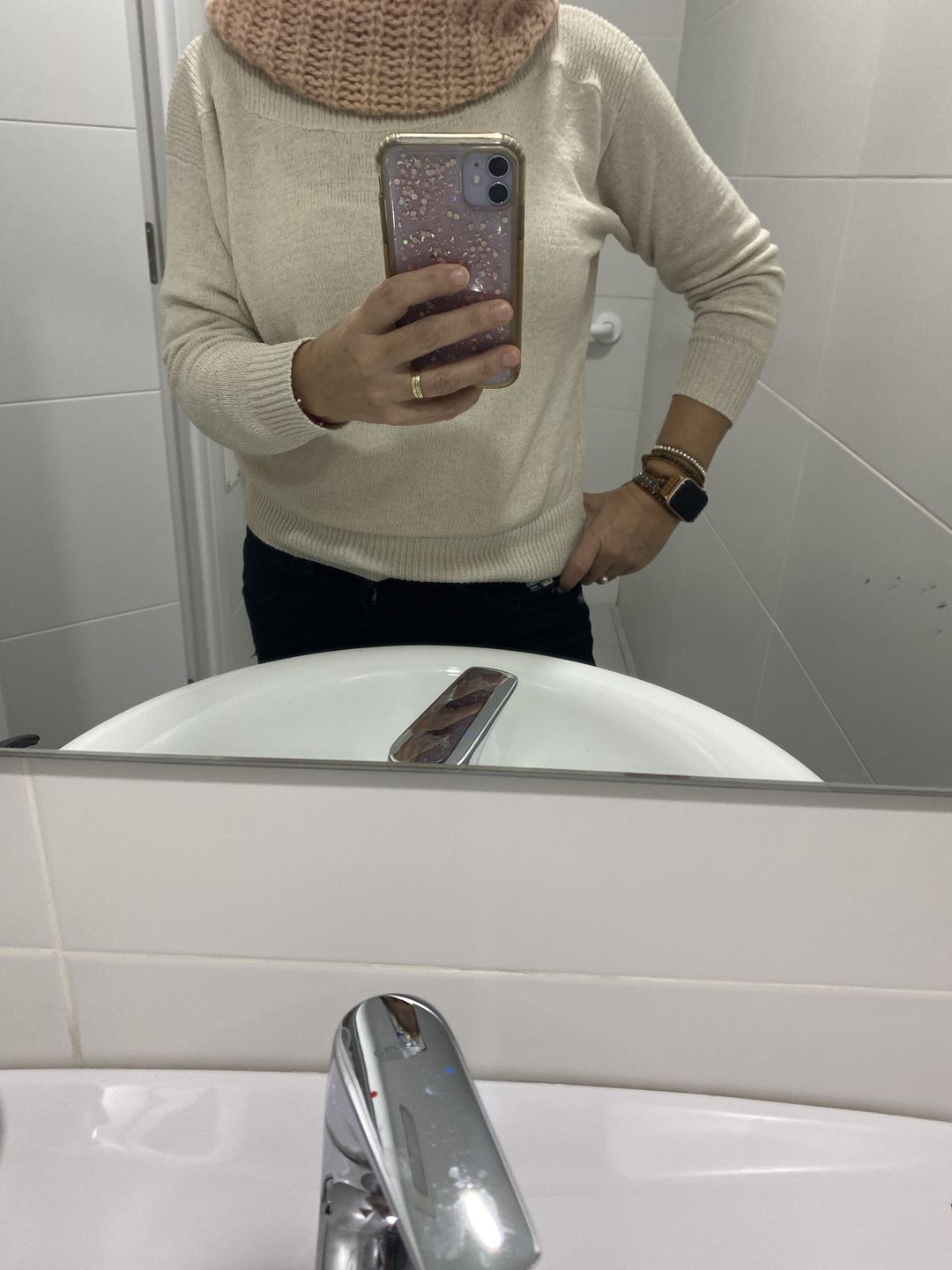 Customer photo review of Tiger's Eye Royal Apple Watch Strap