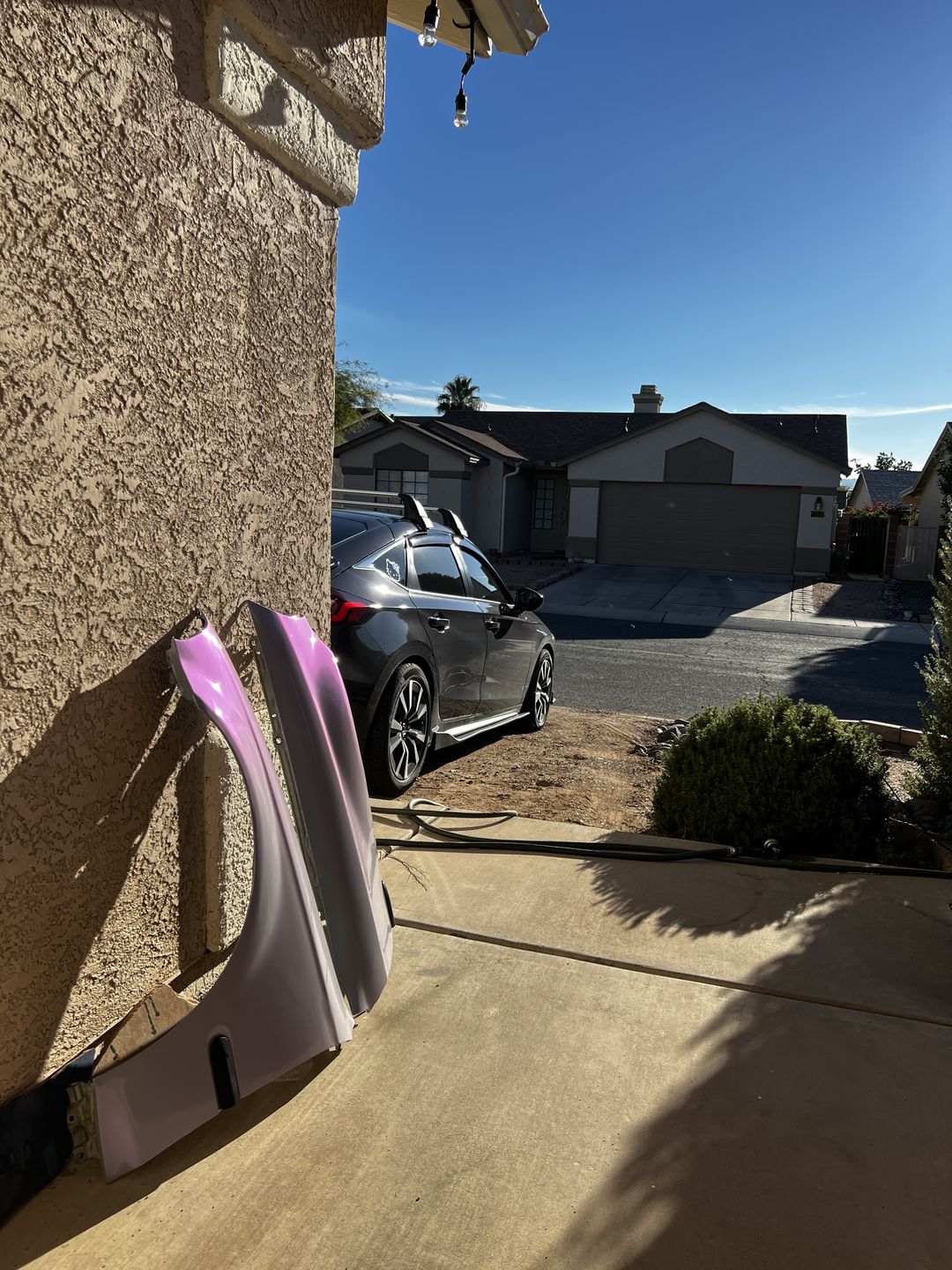 Customer photo review of Candy Metallic Gray Purple vinyl wrap