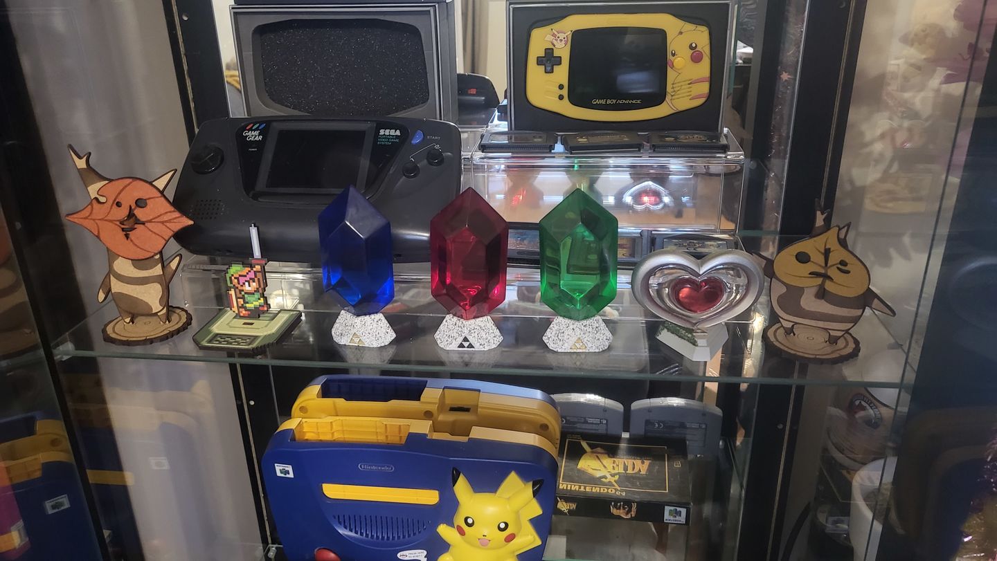 Customer photo review of Rubis Zelda : Ocarina of Time (Vert, Bleu, Rouge, Violet et Noir)