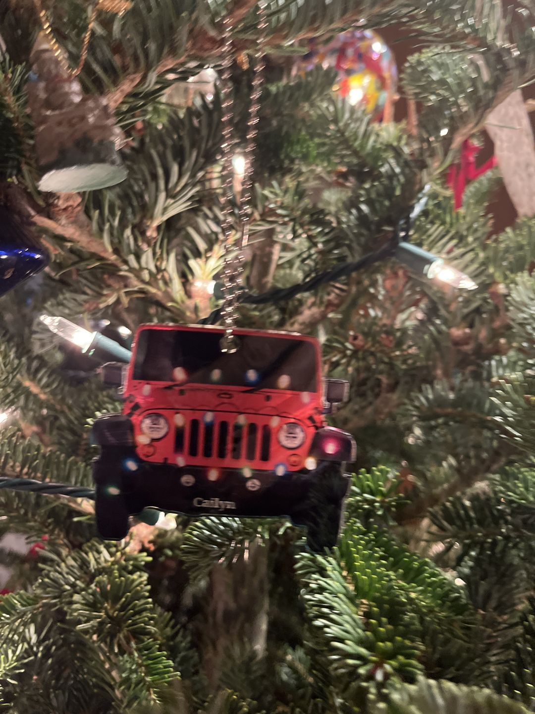 Customer photo review of Personalized Car Acrylic Christmas Ornament