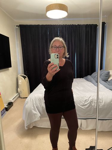 Customer photo review of Bamboo Full Length Legging (Brown)