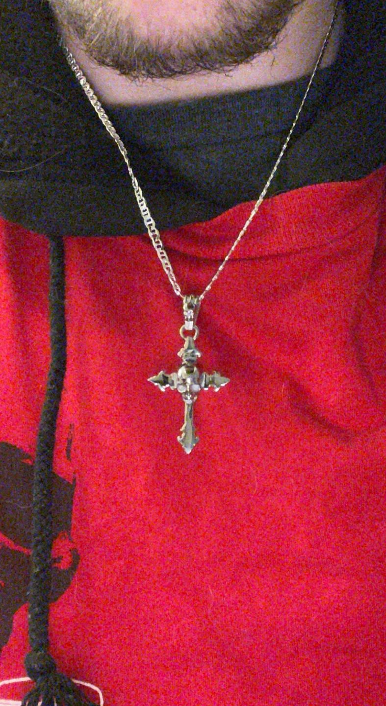 Customer photo review of 3MM STERLING SILVER MARINER CHAIN