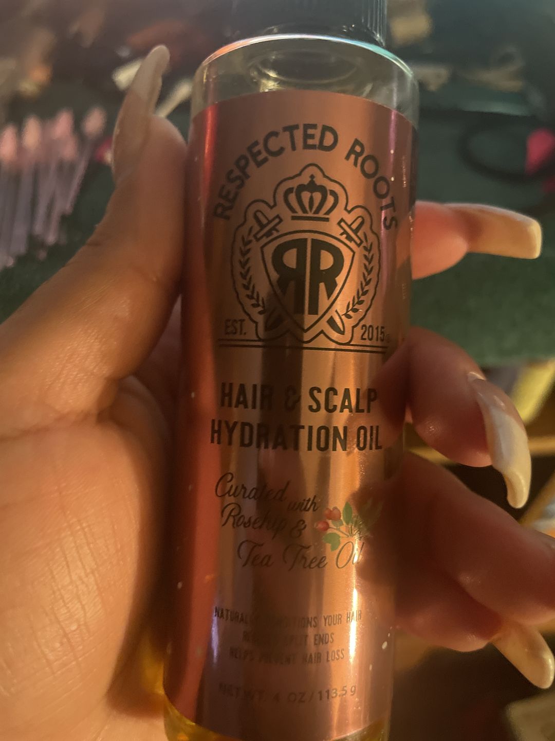 Customer photo review of NEW Item Alert! - Hair & Scalp Hydration Oil