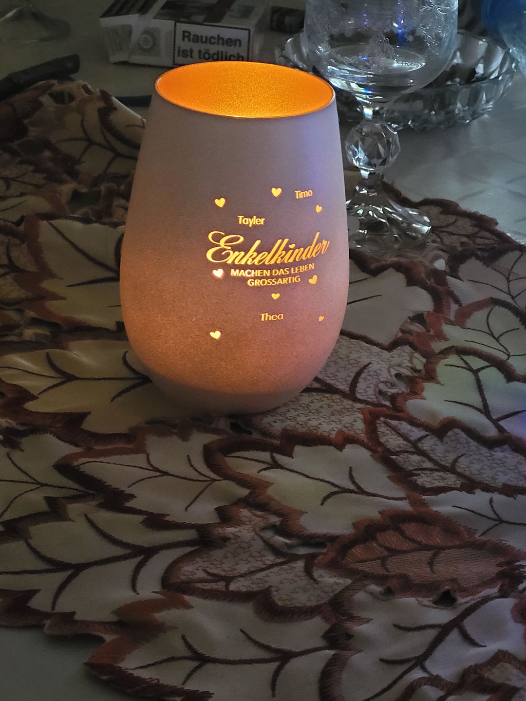 Customer photo review of Meine Enkelkinder - Großeltern-Windlicht