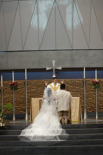 Customer photo review of The Embroidered Filipino Unity Veil