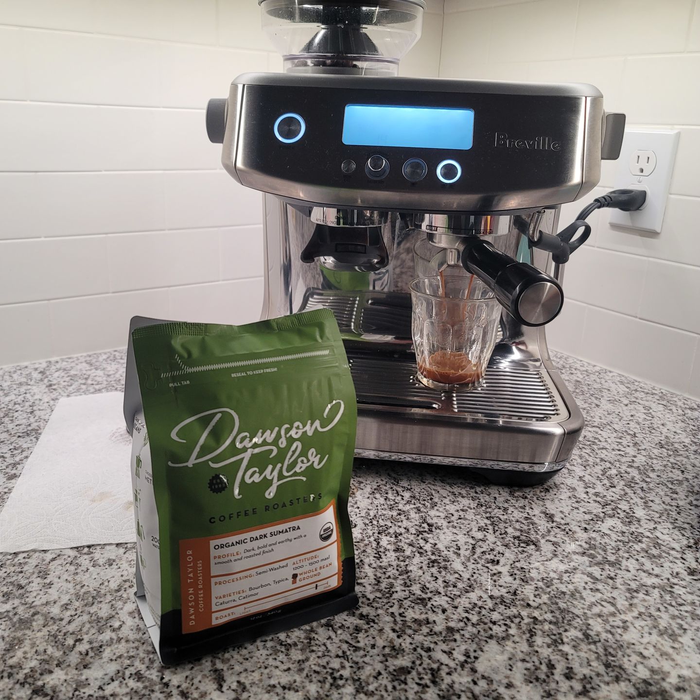 Customer photo review of Organic Dark Sumatra Mandheling
