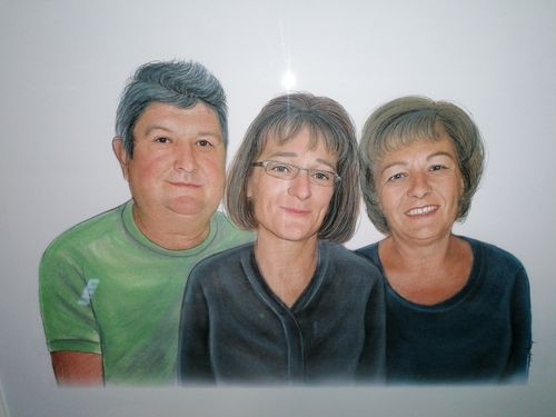 Customer photo review of Auftragsmalerei - Portrait zeichnen lassen - Portraitzeichnungen bestellen