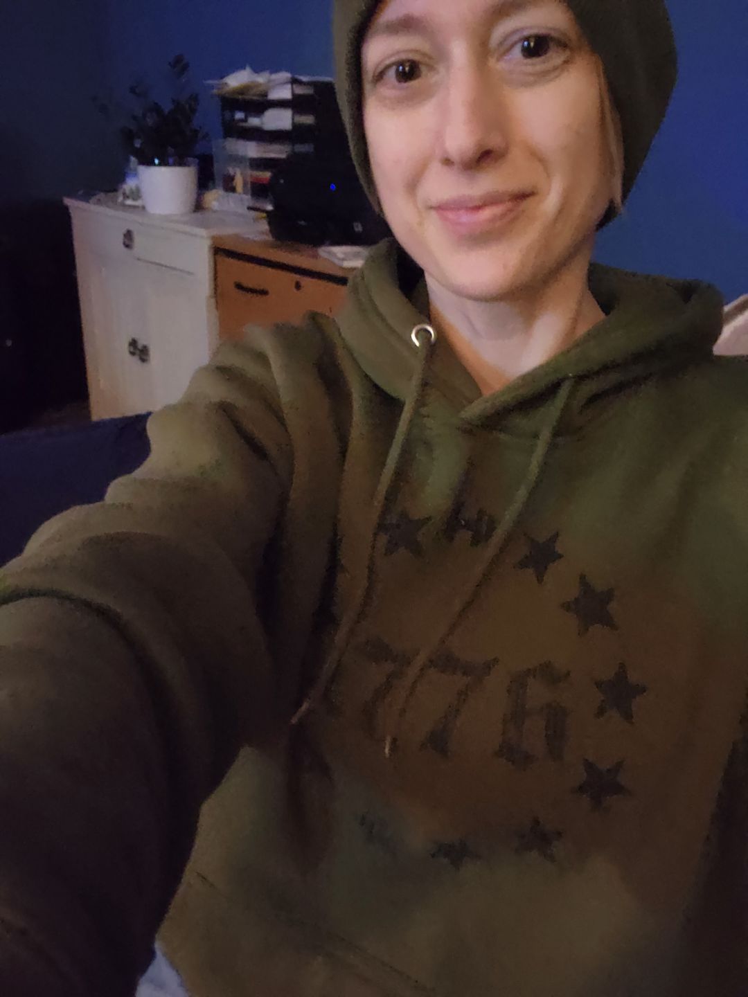 Customer photo review of 1776 Circle Stars Hoodie