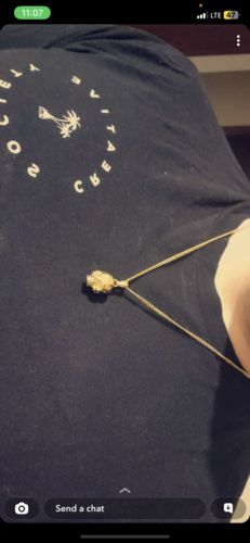 Customer photo review of Skull Pendant (Gold)