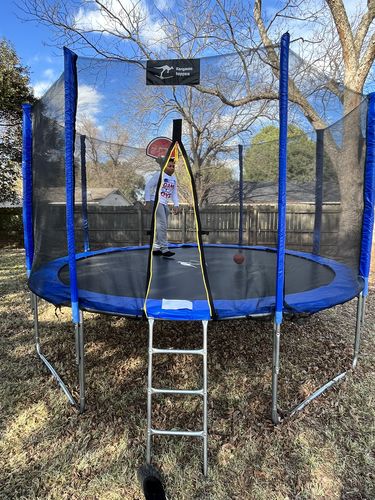 Customer photo review of 1500lbs High Capacity 12FT Round Trampoline for Adults&Kids