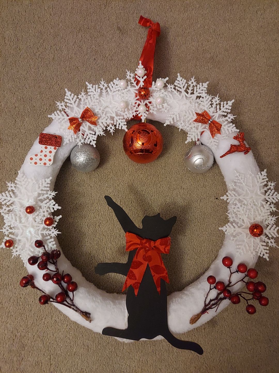 Customer photo review of Unfinished Wood Playing Cat Shape - Craft - up to 36"